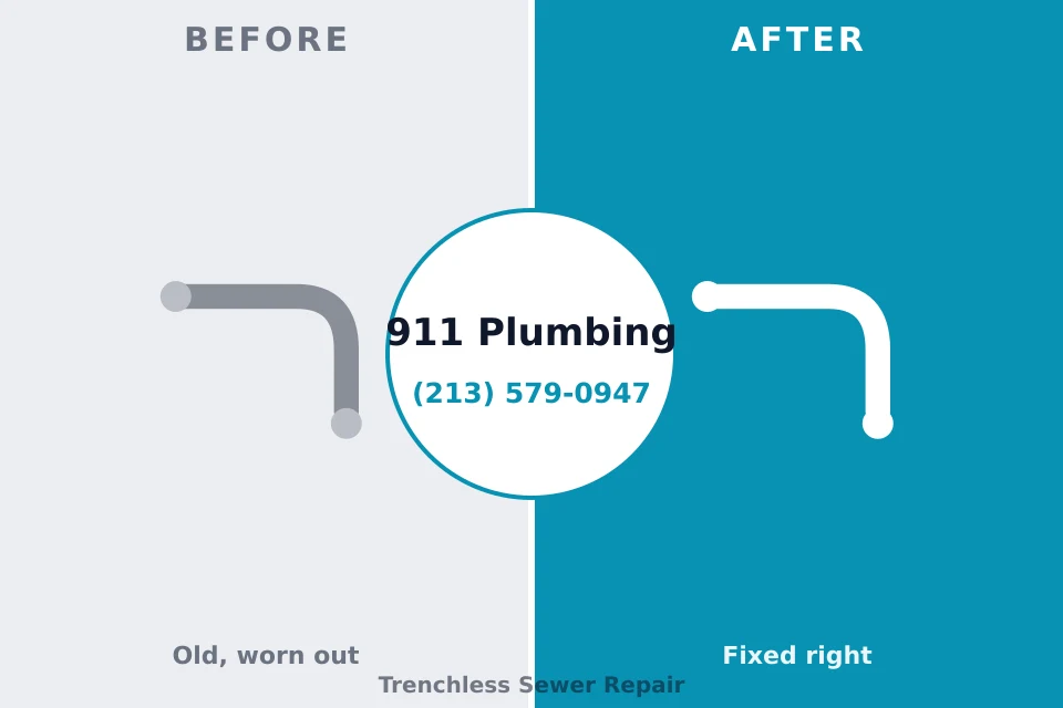 Before and after: plumbing repair Blooming Prairie, MN